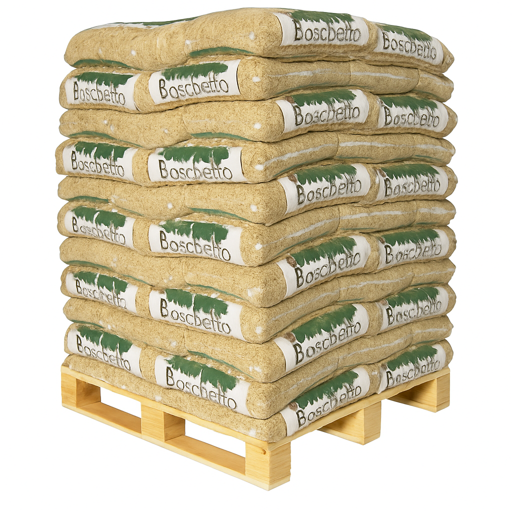Tannenholzpellets – 78 Säcke auf Palette