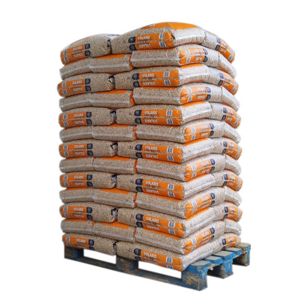 Solaris-Pellets – Palette mit 65 Säcken à 15 kg