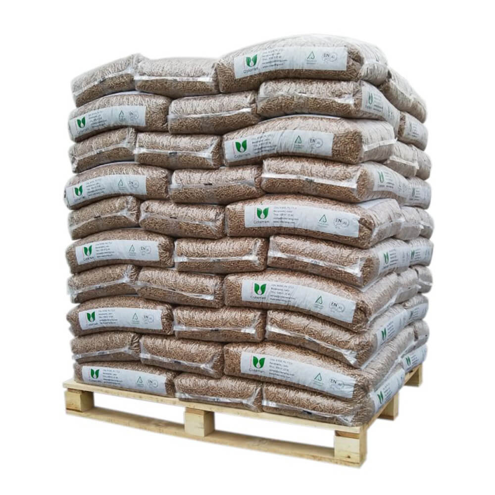 Coterram-Pellets – Palette mit 70 Säcken à 15 kg