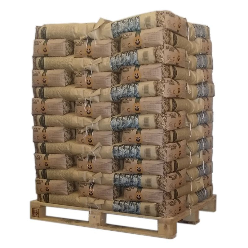 Texugo-Pellets – Palette mit 65 Säcken à 15 kg